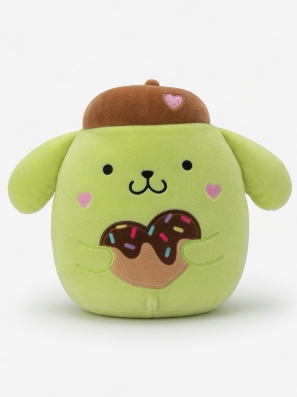 Squishmallows 8" Pompompurin Valentine Donut Plush Sanrio NWT Authentic
